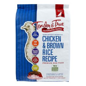 Tender & True Dog Food; Chicken And Brown Rice - Case of 1 - 11 LB