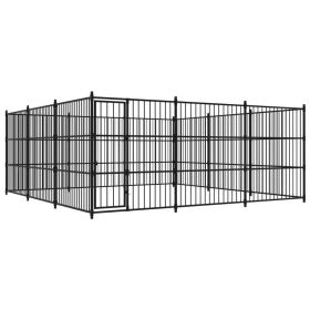 Outdoor Dog Kennel 177.2"x177.2"x72.8"