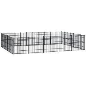 Outdoor Dog Kennel Steel 694.4 ftÂ²