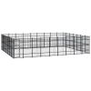 Outdoor Dog Kennel Steel 625 ftÂ²