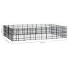 Outdoor Dog Kennel Steel 694.4 ftÂ²