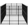 Outdoor Dog Kennel Steel 267.8 ftÂ²