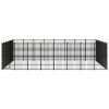 Outdoor Dog Kennel Steel 555.5 ftÂ²