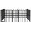 Outdoor Dog Kennel Steel 248 ftÂ²