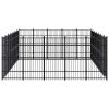 Outdoor Dog Kennel Steel 347.2 ftÂ²