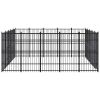 Outdoor Dog Kennel Steel 248 ftÂ²