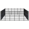 Outdoor Dog Kennel Steel 595.2 ftÂ²