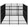 Outdoor Dog Kennel Steel 208.3 ftÂ²