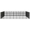 Outdoor Dog Kennel Steel 803.5 ftÂ²