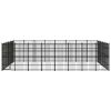 Outdoor Dog Kennel Steel 476.2 ftÂ²