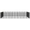 Outdoor Dog Kennel Steel 694.4 ftÂ²