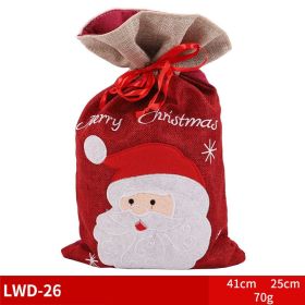 Christmas Gift Portable Brushed Gift Bag (Option: LWD26)