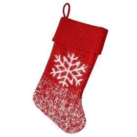 New Decorative Pendant Gift Bag Christmas Socks (Option: Snowflake)