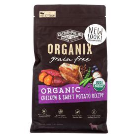 Castor and Pollux - Organix Grain Free Dry Dog Food - Chicken and Sweet Potato - Case of 5 - 4 lb. (SKU: 2111102)