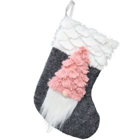 Santa Stockings Gift Bag Christmas Ornament Pendant (Color: White)