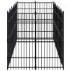 Outdoor Dog Kennel Steel 119 ftÂ²